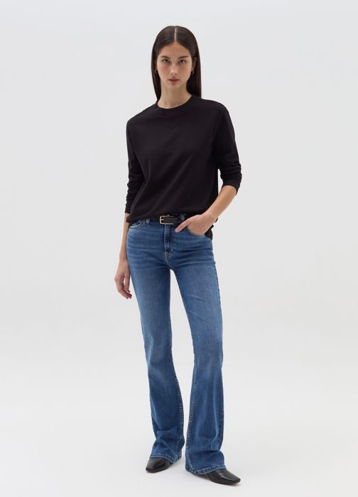 Jean évasé à cinq poches - Medium Wash