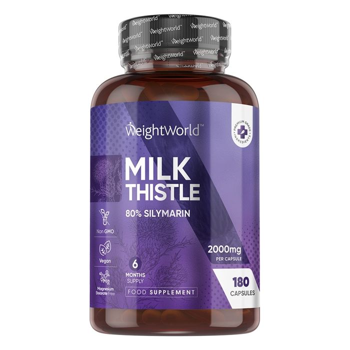 Milk Thistle Capsules 2000 mg - For Inner Defences & Liver -  180 Capsules