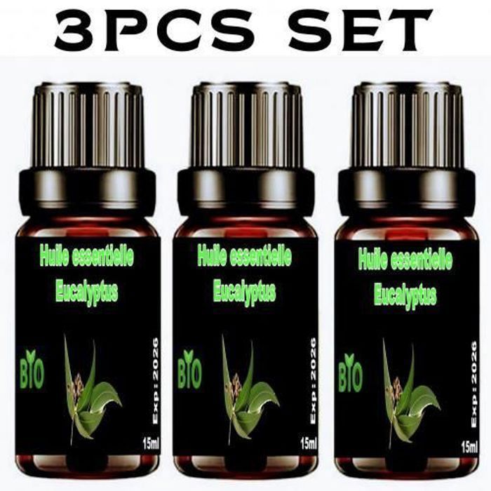 3 Huiles Essentielle de Eucalyptus radié 100% 3x10ml