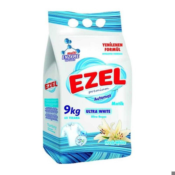 Ezel Powder Detergent-White 9 KG