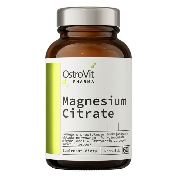 Magnesium Citrate 60 Caps - Minéral Essentiel, Énergie & Fonctionnement Musculaire