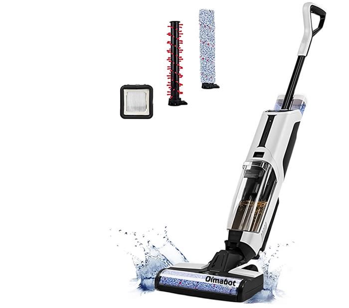 Aspirateur laveur de sol - sans fil - pour sols et tapis