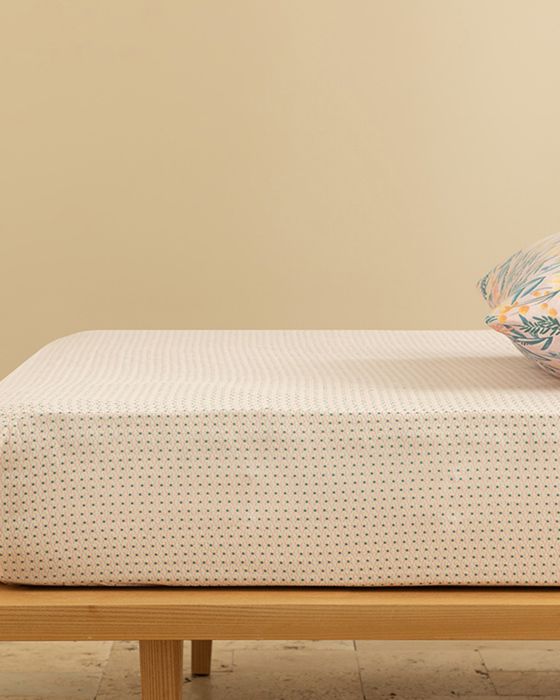 Drap-Housse Tetrad Repassage Facile Pour Une Personne Coloris Rose Clair 100 x 200 cm