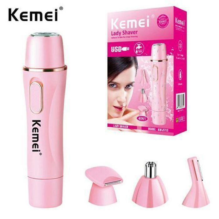 Kemei Epilation tondeuse 4en1 femme corps et visage électrique