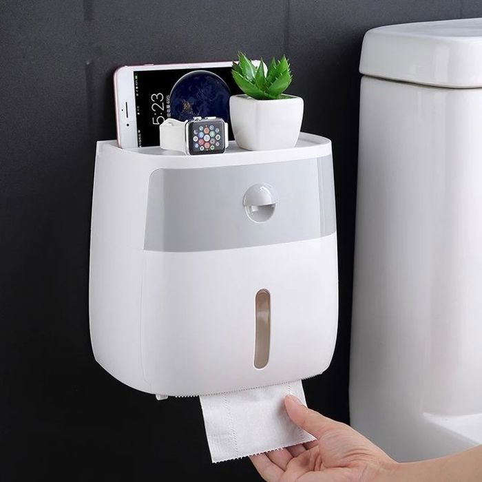Distributeur de papier toilette mural
