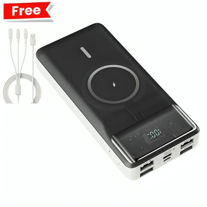 Powerbank 20000 mAh Konfulon M17W Original  + Cable 3-in-1 Lightning / Micro / Type-C