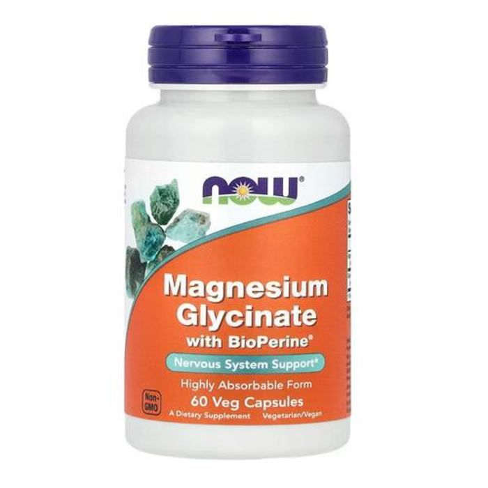 Magnesium glycinate avec BioPerine, 60 capsules végétariennes