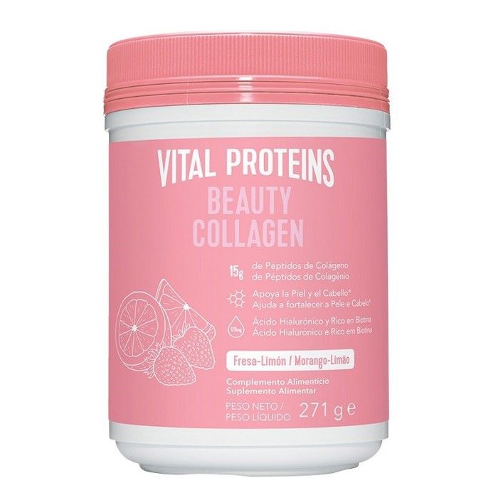 Collagen Beauty Strawberry and Lemon - Aide à renforcer la peau et les cheveux - 271g