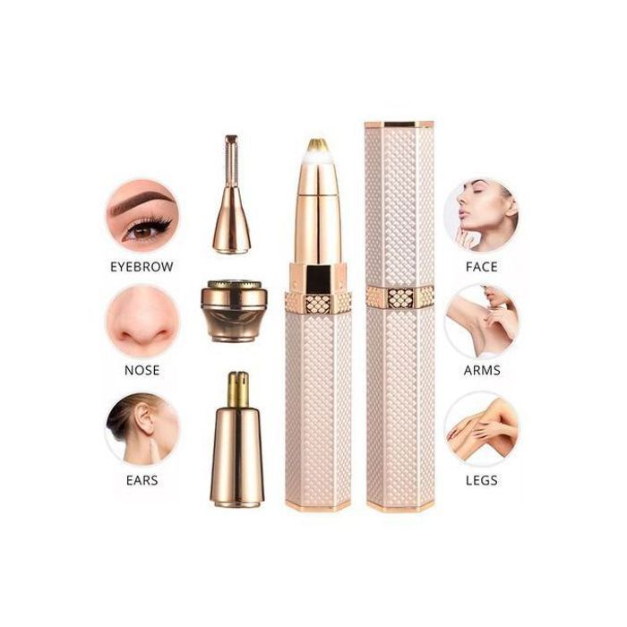 Dolor 4 en 1 machine électrique d’épilation du visage pour les femmes, le visage et les sourcils