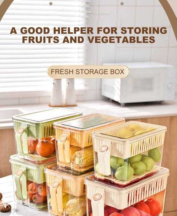 Boite de rangement pour fruits et légumes,1 pièces multicolore