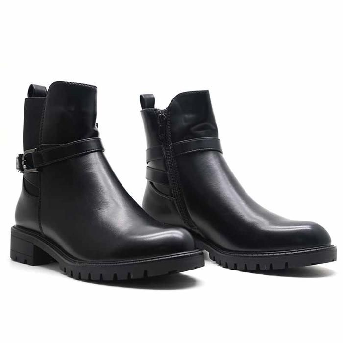 Bottines plats confortables - NOIR
