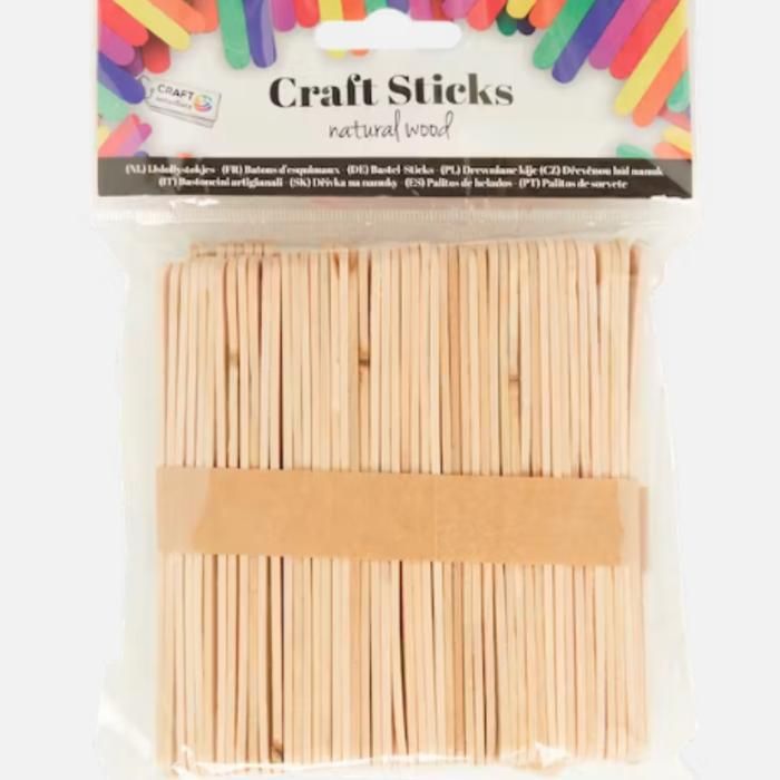 100 pièces de Bâtonnets en bois