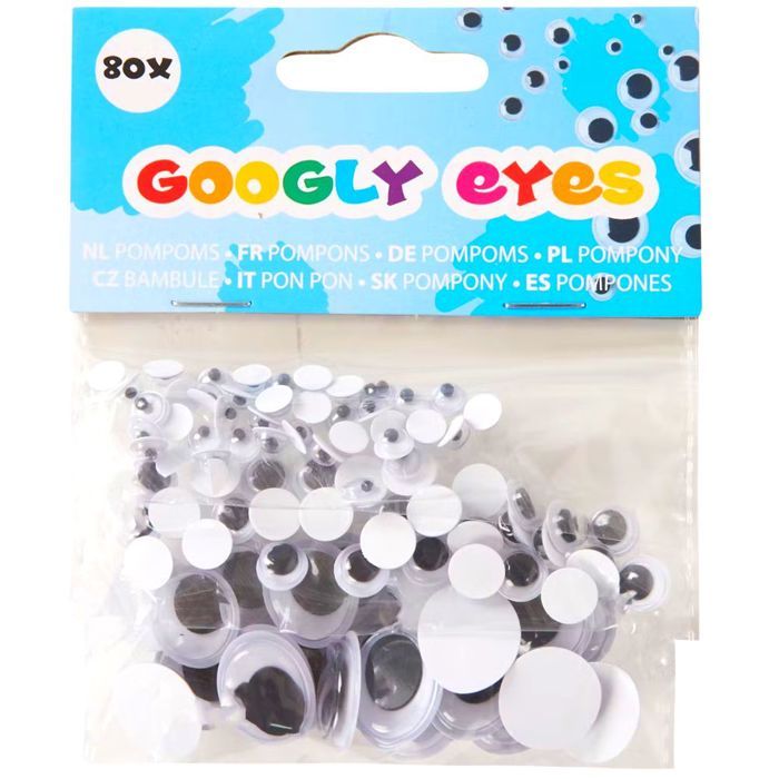 GOOGLY EYES - Yeux mobiles : 80 pièces