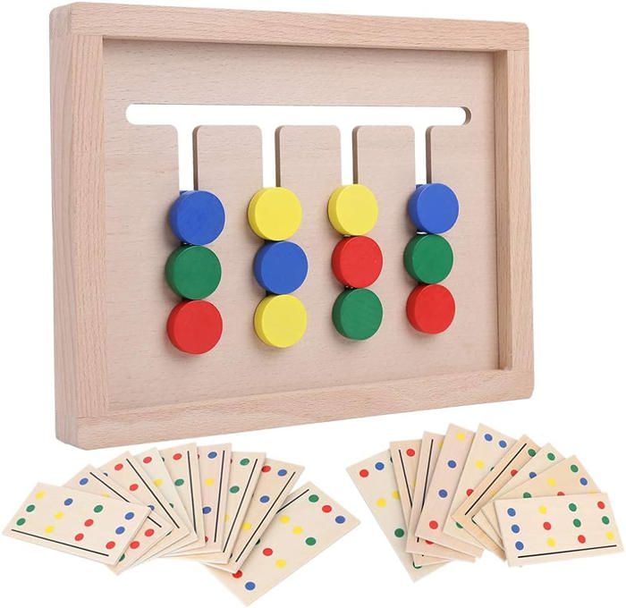 Eveil Montessori - Jeu de logique 4 couleurs