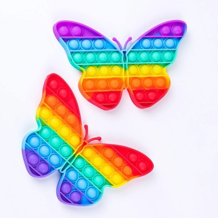 POP IT - GENERIC - Papillon - Multicolore - Silicone - Jouet anti-stress
