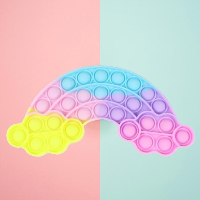 POP IT - GENERIC - Rainbow - Multicolore - Silicone - Jouet anti-stress