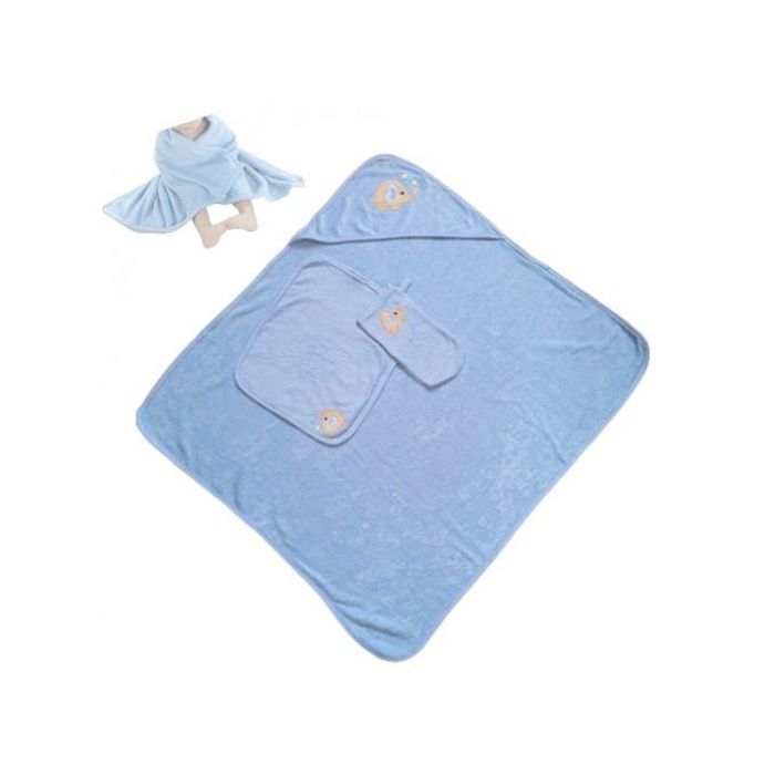 Serviette de bain bébé + 2 pièces