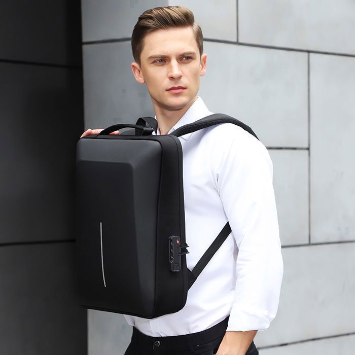 Sac à dos antivol externe pour PC, bag d'affaires, Cartable de voyages,backpack NOIR