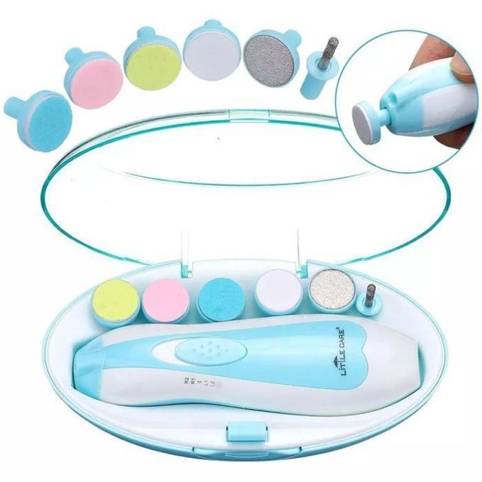 Coupe-ongles électrique pour lime à ongles pour bébé et adulte -