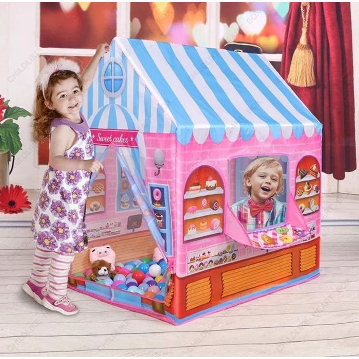 Tente maison portable pour enfants + 50 Balles .