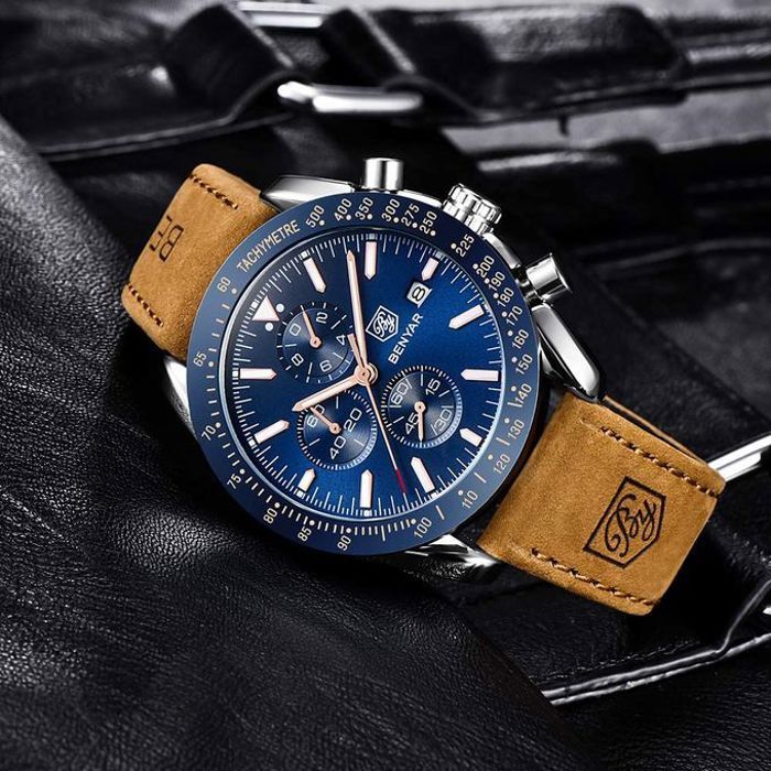 Montres marque de luxe étanche sport Quartz chronograph original