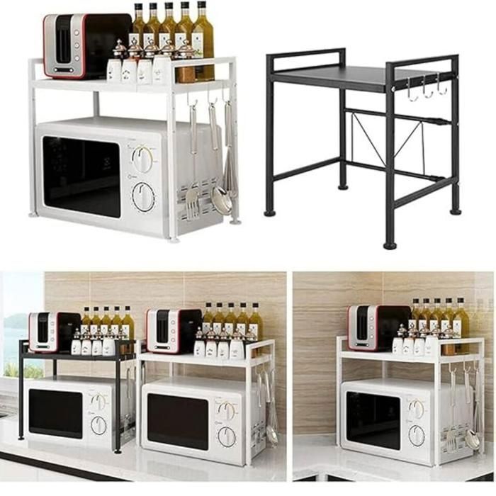 Étagère de Rangement - Extensible - 2 Niveaux - Cuisine (Couleur aléatoire)