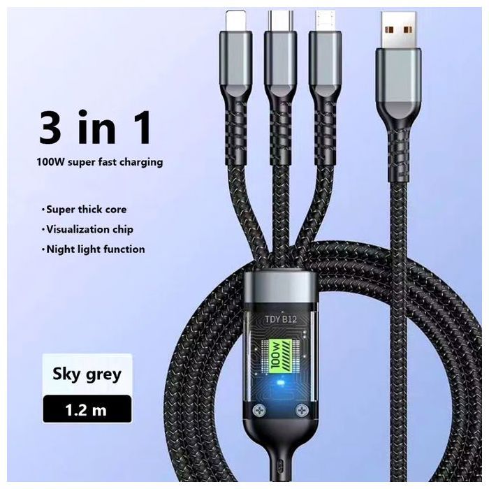 Cable de Recharge Multi Type Ultra-Rapide 100W