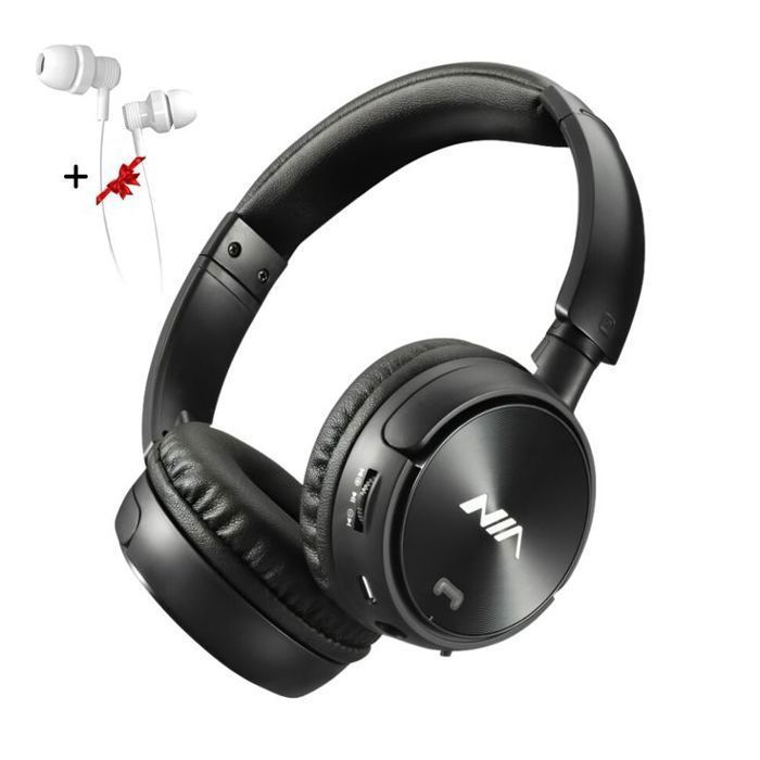 Casque Pliable NIA Q2 – Son de Qualité et Design Compact + Écouteurs Gratuits !