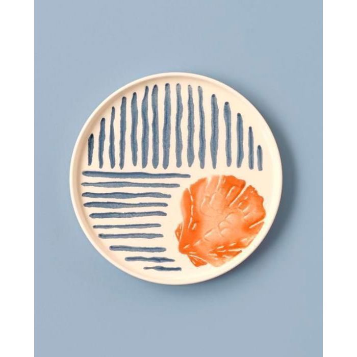 Assiette à Dessert - Marin - Huître Bleue - 20 cm - Céramique - Design Nautique