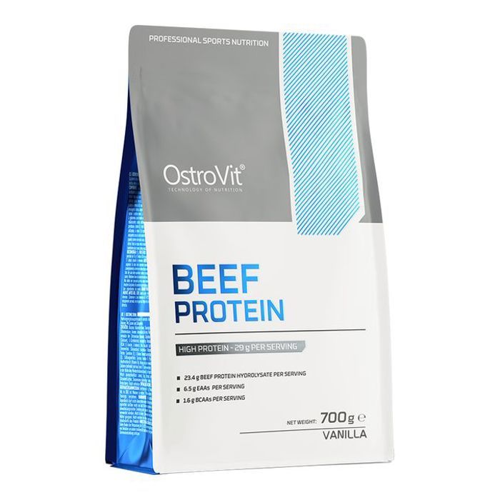 BEEF Protein 700 g vanilla - Hydrolysat de Protéine de Bœuf, L-Glutamine & L-Arginine