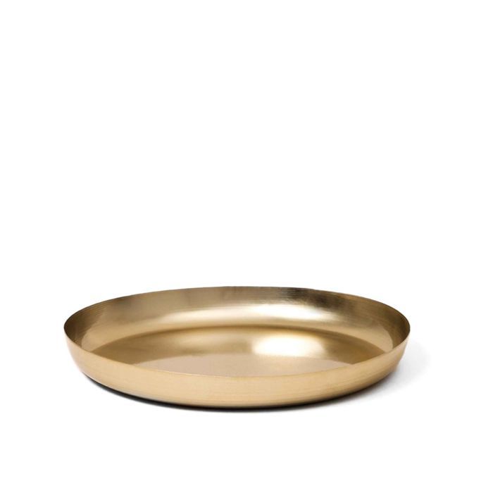 Plateau Décoratif TIRE Doré 25 cm