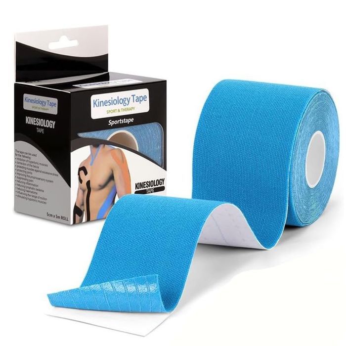 Bande de kinésiologie - GENERIC - 5cm x 5m - Hypoallergénique - Élastique - Résistante à l'eau