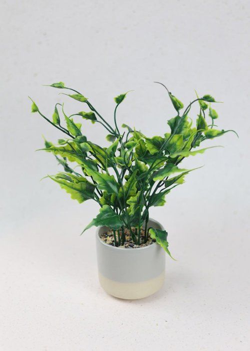 Plante artificielle en pot - verte