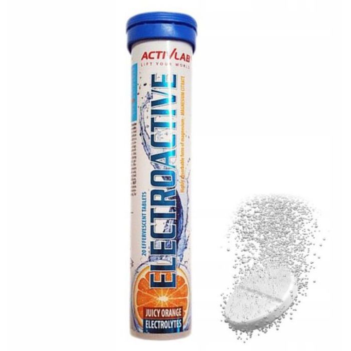 Electroactive 20 effervescent Tabs Juicy Orange - Supplément d'Électrolytes & Hydratation