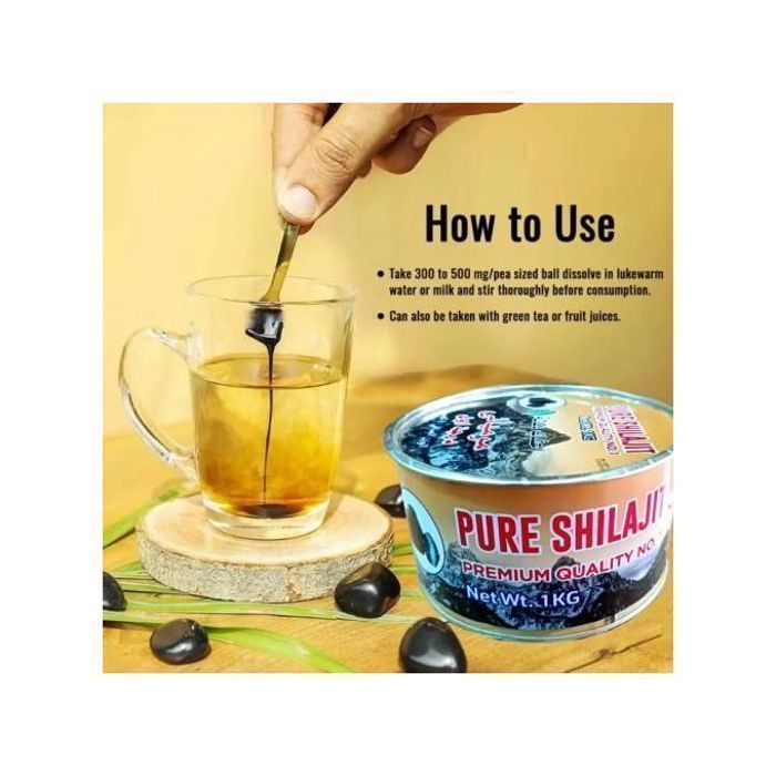 PURE SHILAJIT Résine Pure l'Himalaya Immunité Puissance Endurance.Vitalité 1kg