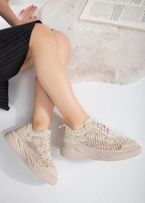 Baskets pour Femme Tendance Turkey Espadrille- beige