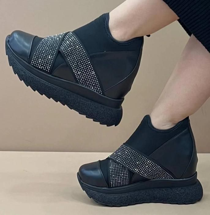 Baskets pour Femme Tendance Turkey Espadrille-Noir