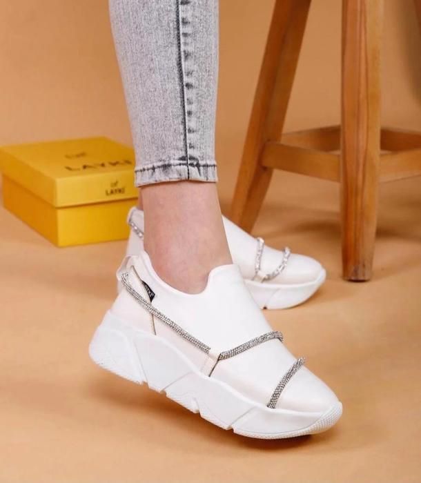 Baskets pour Femme Tendance Turkey Espadrille-Blanc