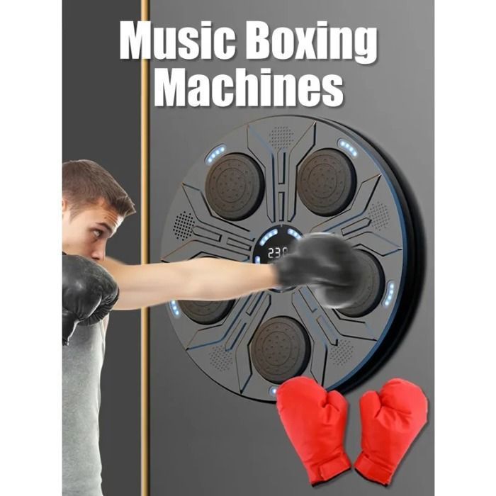 Machine d'entraînement de boxe musicale intelligente  Machine d'entraînement de boxe musicale intelligente + gants