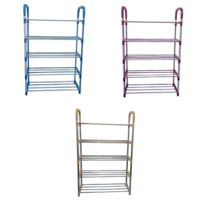 Étagère à Chaussures 5 Niveaux pour salon et chambre à coucher