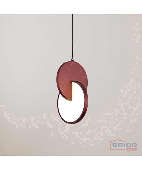 Suspension luminaire - Sandya - 27 cm - Rouge - 3000K - LED - 5W