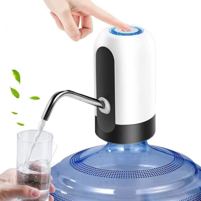 Pompe à Bouteille d'Eau Automatique – Distributeur USB Rechargeable pour Bouteilles de 3 à 5 Gallons