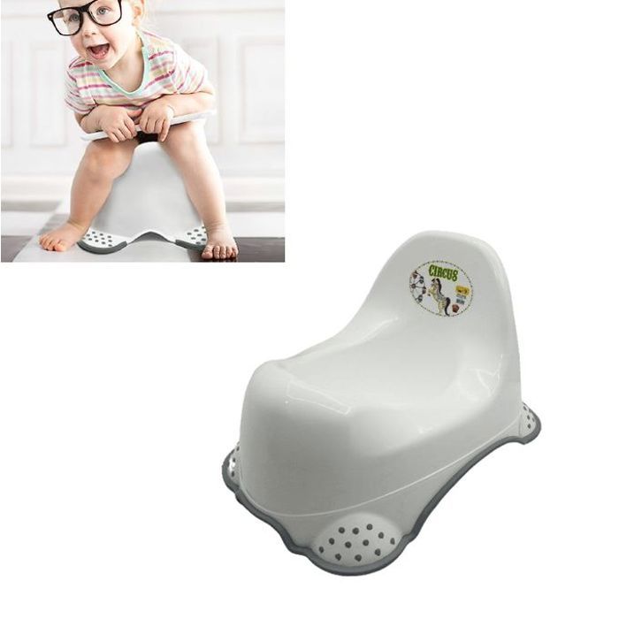 Pot de toilette bébé stable avec poignée antidérapante et soutien du dos