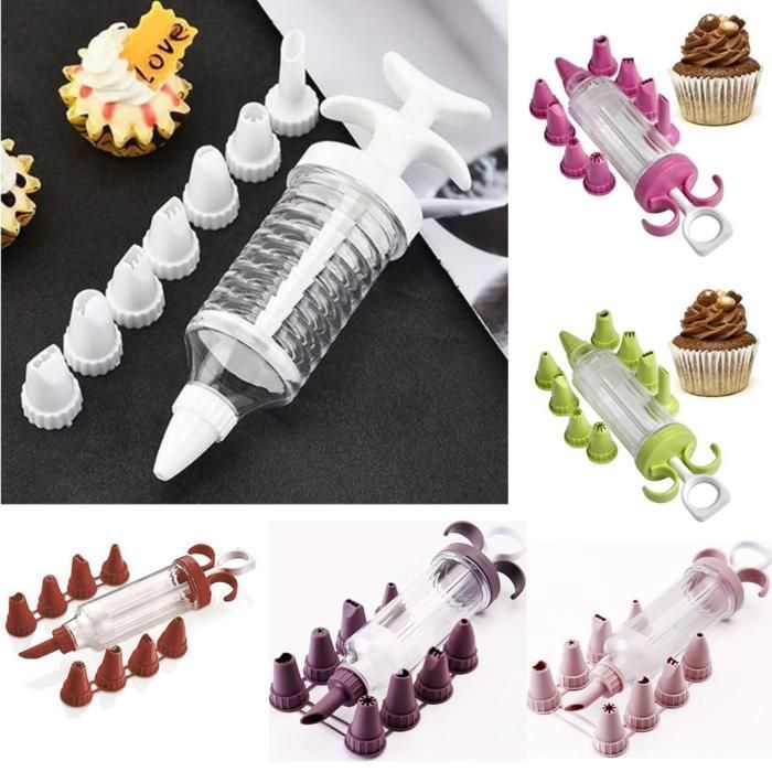Kit de 8 douilles de décoration pour gâteau