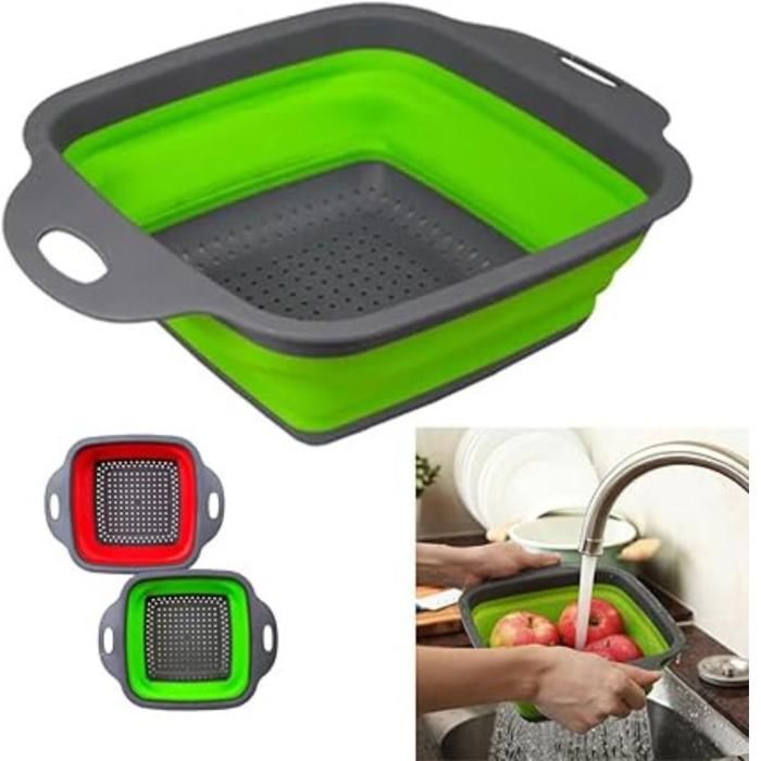 Passoire pliable en silicone carrée