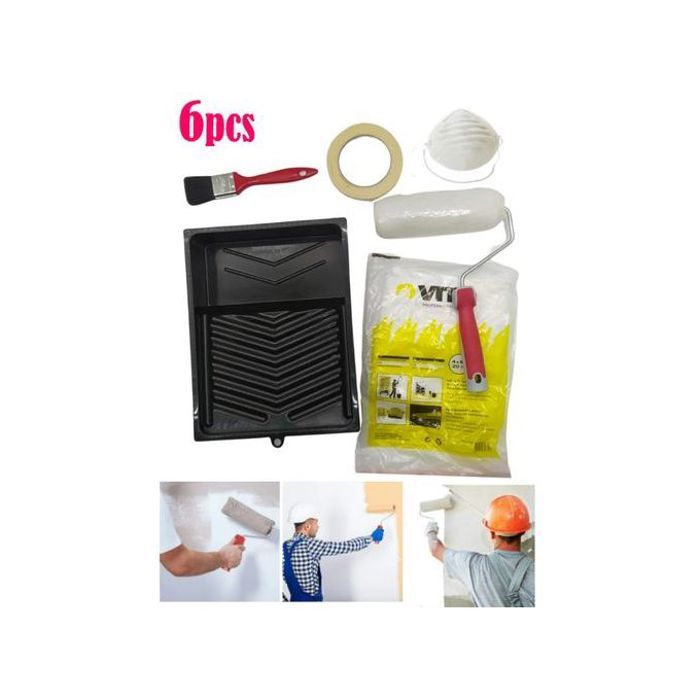 Kit peinture mur et plafond 6 pièces