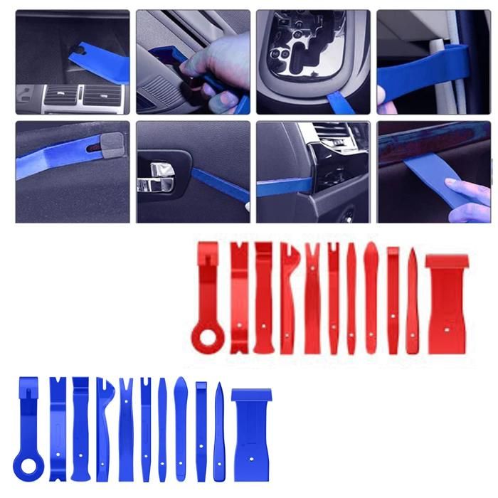 Kit d'outils de crochet pour voiture,11 pièces, réinitialisation de porte, radio