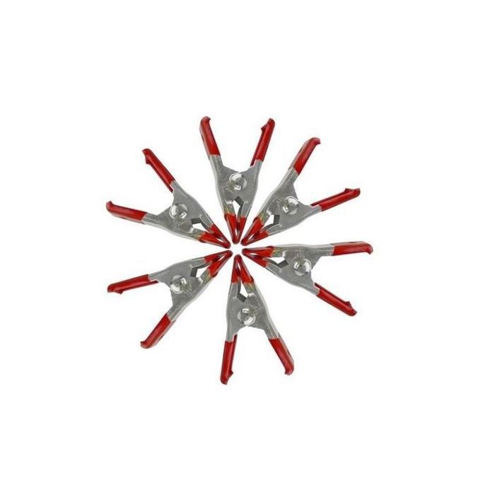 6pcs pinces à ressort robustes pinces crocodiles accessoires de réparation en