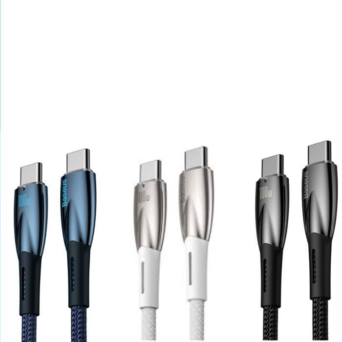 Sh câble type c à type c de haute qualité 65w fast charge
