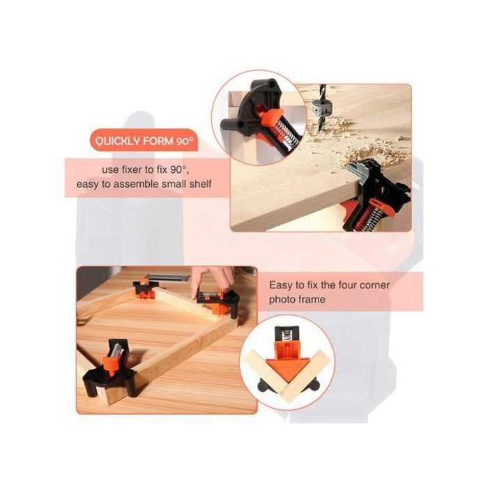 Pince d'angle pour bois (lot de 4)